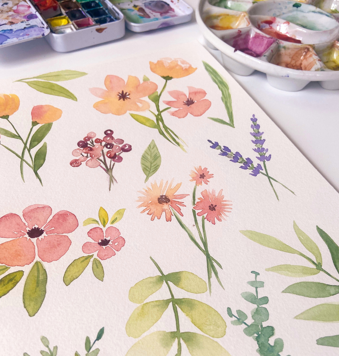 Atelier Aquarelle - Fleurs