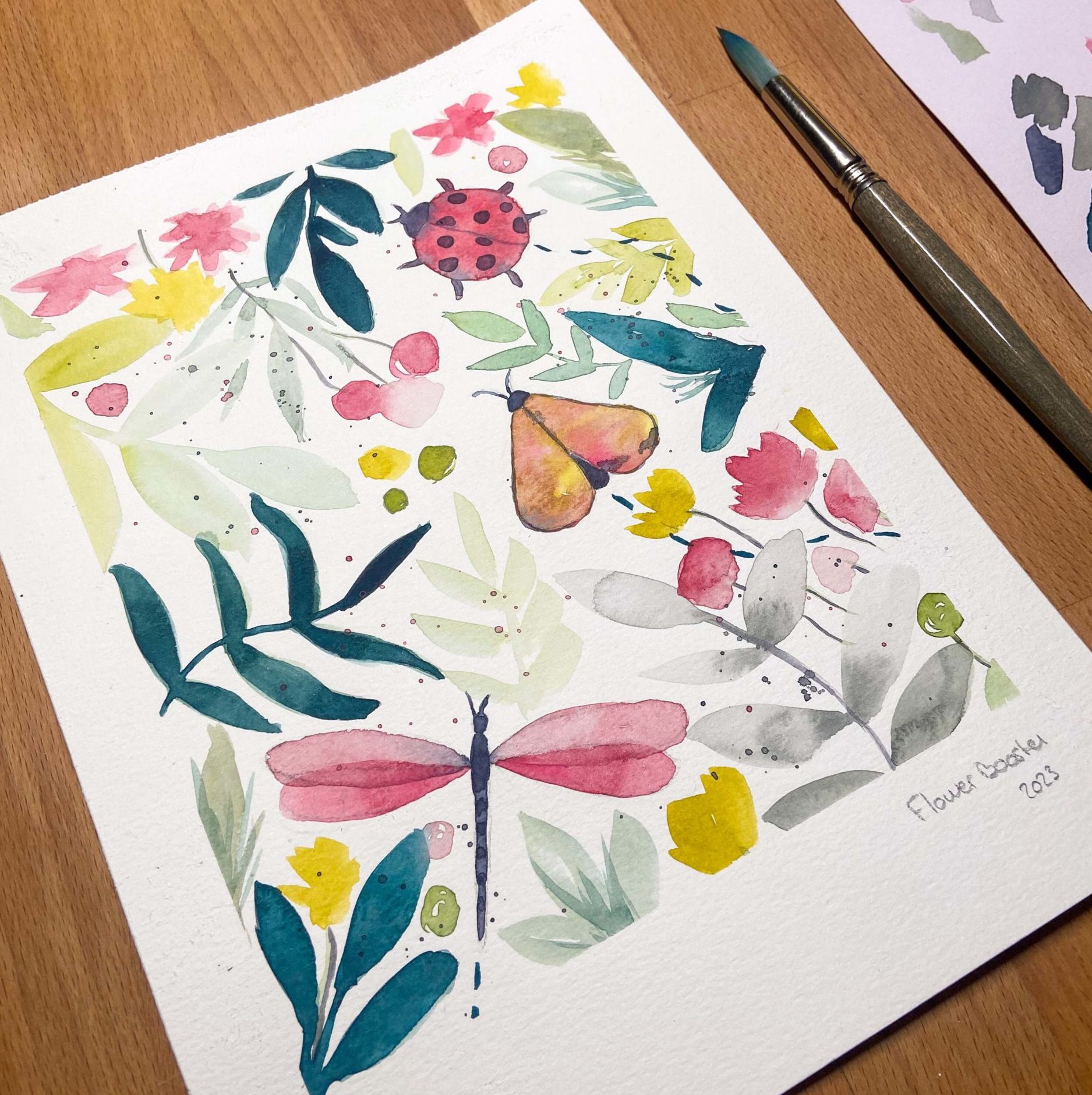 Atelier Aquarelle - Fleurs de printemps